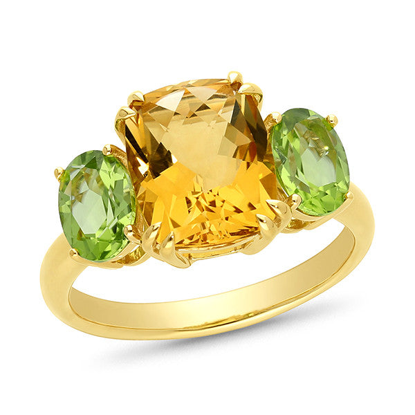 Tilly – Gemstone Cluster Ring (made to order)