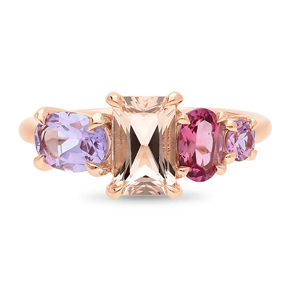 Diana – Gemstone Cluster Ring (made to order)