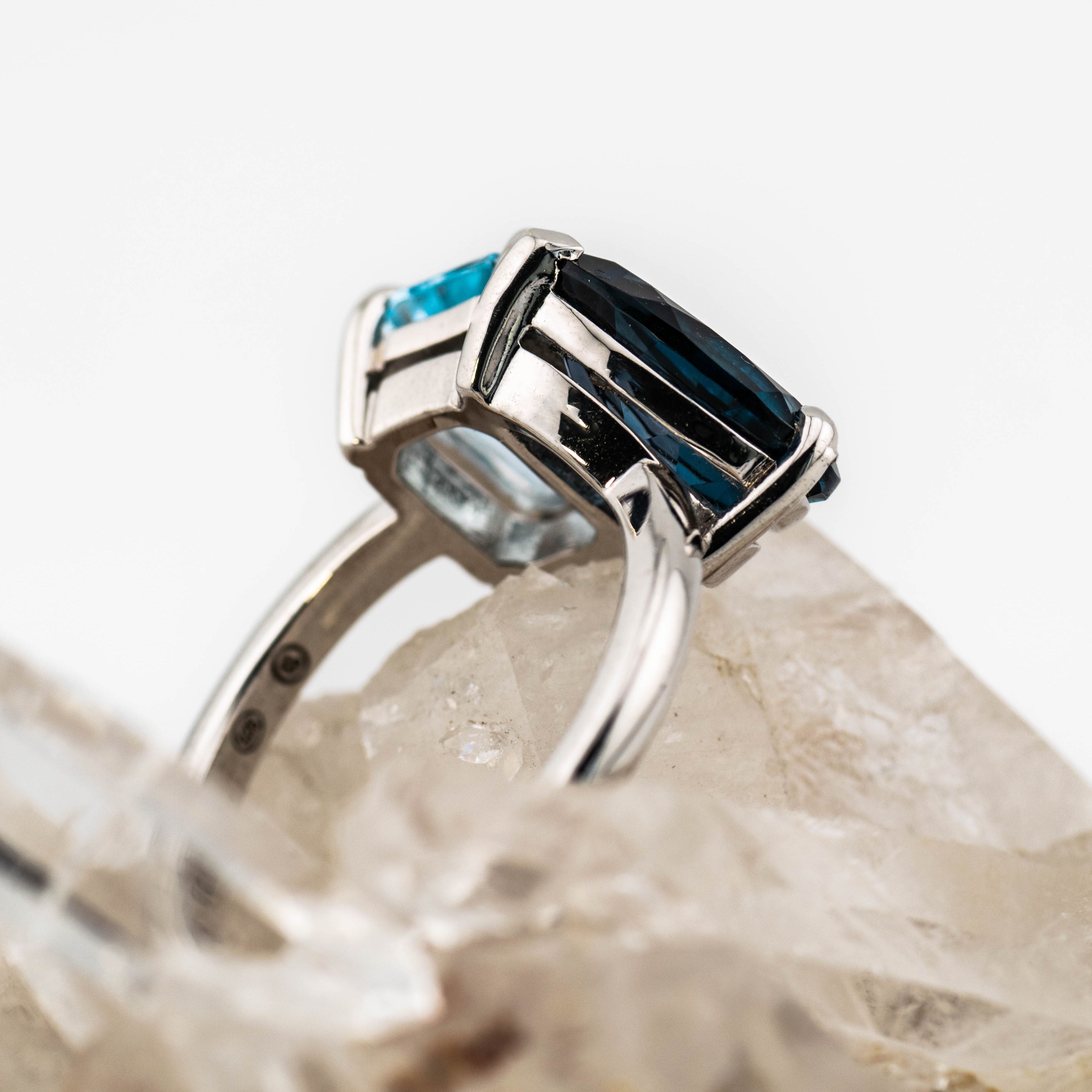 Rachel – Gemstone Toi et Moi Ring (in stock)