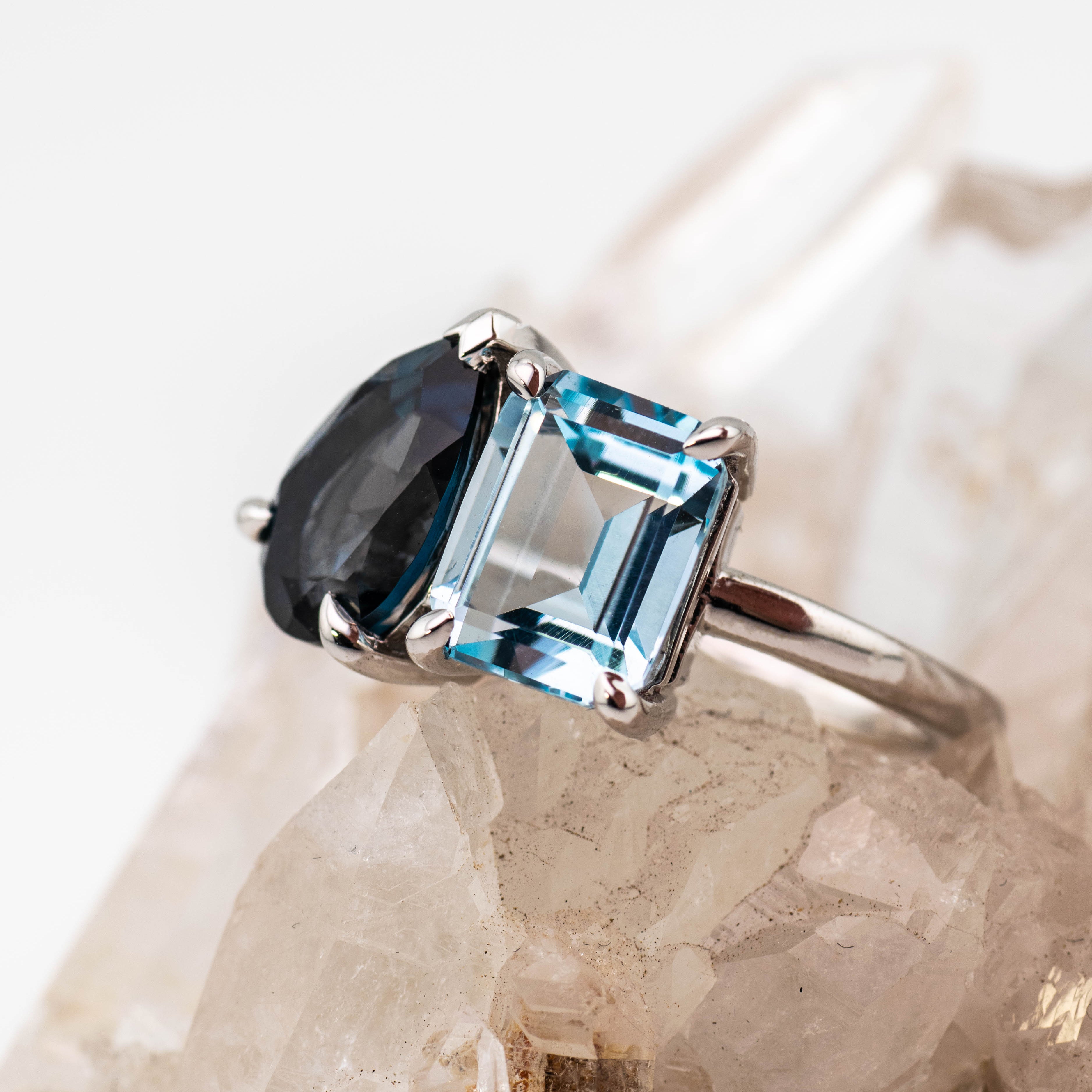 Rachel – Gemstone Toi et Moi Ring (in stock)